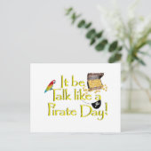 Het is een piraat dag. briefkaart (Staand voorkant)