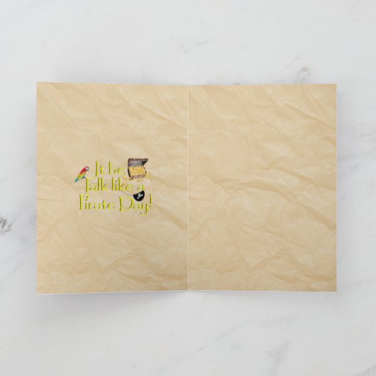 Het is een piraat dag. kaart (Binnen)