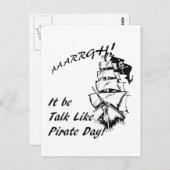 Het is een piraatdag briefkaart (Voorkant / Achterkant)