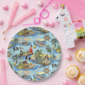 Het is een Pirate's Life Paint op Nummerstijl Papieren Bordje (Feest)