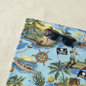 Het is een Pirate's Life Paint op Nummerstijl Strandlaken (In situ)