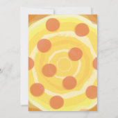 HET IS EEN PIZZA PARTIJ! Happy Birthday Party Invi Kaart (Achterkant)