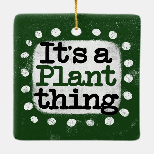 Het is een Plant ding Ornament (Achterkant)