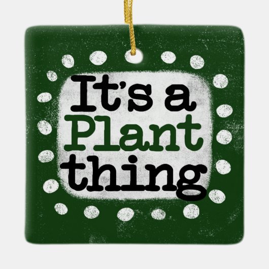Het is een Plant ding Ornament (Voorkant)