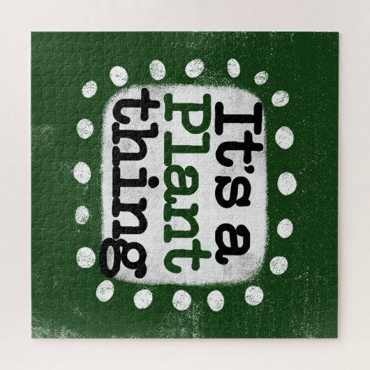 Het is een Plant ding puzzel Legpuzzel (Horizontaal)