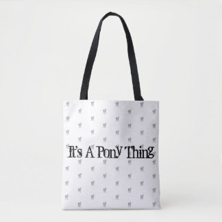 Het is een Pony-ding-Canvas tas