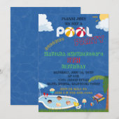 HET IS EEN Pool Party BIRTHDAY Kaart (Voorkant / Achterkant)