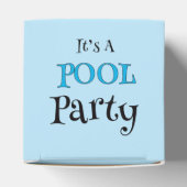 Het is een poolparty met otters bedankdoosjes (Bovenkant)