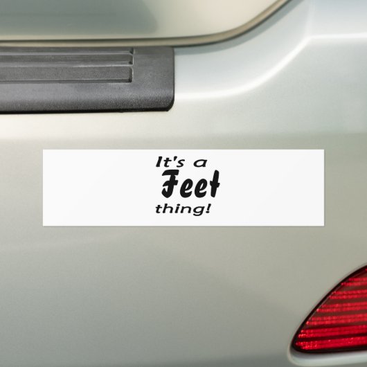Het is een poot ding. bumpersticker (Op auto)