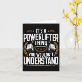 Het is een powerlifter die je niet zou begrijpen kaart (Gele Bloem)