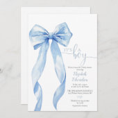 Het is een prachtig blauw Baby shower Kaart (Voorkant / Achterkant)