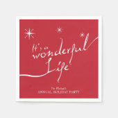 Het is een prachtig leven, een feestdag servet (Voorkant)