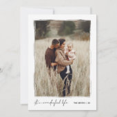 Het is een prachtig leven | Elegante kerstfoto Feestdagenkaart (Voorkant)