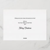 Het is een prachtig leven Foto Folie Feestdagenkaart (Achterkant)