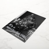 Het is een prachtig leven Goud Folie Foto Kaart (Gedraaid)