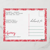 Het is een prachtig leven GOUDEN Kerstmis Folie Feestdagen Briefkaart (Achterkant)