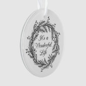 Het is een prachtig leven - kerstversiering ornament (voorkant)