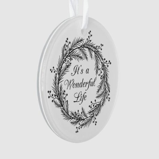 Het is een prachtig leven - kerstversiering ornament (voorkant)