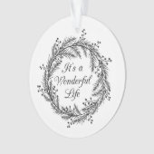 Het is een prachtig leven - kerstversiering ornament (voorkant)