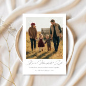 Het is een prachtig leven, moderne familie kerst feestdagenkaart