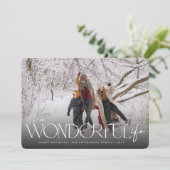 Het is een prachtig leven moderne klassieke minima feestdagenkaart (Staand voorkant)