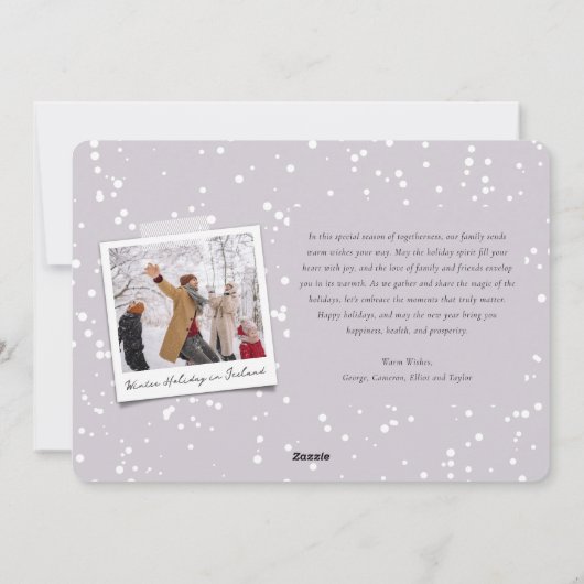 Het is een prachtig leven moderne klassieke minima feestdagenkaart (Achterkant)