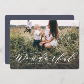 Het is een prachtig leven... moderne scriptfoto. (Voorkant / Achterkant)