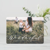 Het is een prachtig leven... moderne scriptfoto. (Staand voorkant)