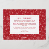 Het is een Prachtig Leven MultiFoto Folie Kerstkaa Folie Feestdagenkaart (Achterkant)