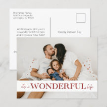 Het is een prachtig leven rode foto