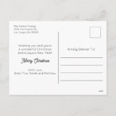 Het is een prachtig leven rode foto feestdagenkaart (Achterkant)