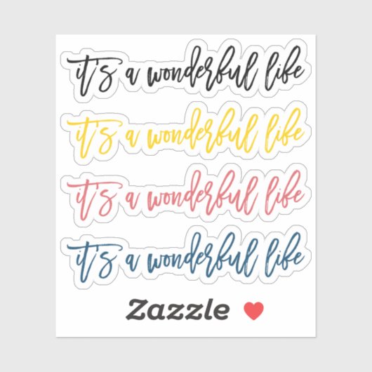Het is een prachtig leven sticker (Vel)