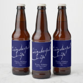 Het is een prachtig leven, vakantie bier etiket (Flessen)