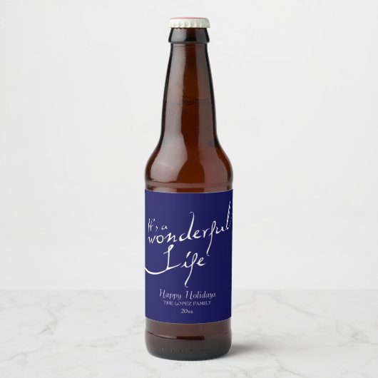 Het is een prachtig leven, vakantie bier etiket (Voorkant)