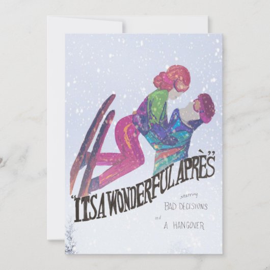 Het is een prachtige Apres Feestdagenkaart (Voorkant)