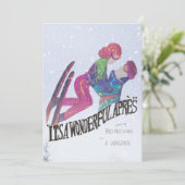 Het is een prachtige Apres Feestdagenkaart (Staand voorkant)