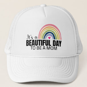 Het is een prachtige dag mam-regenboog trucker pet