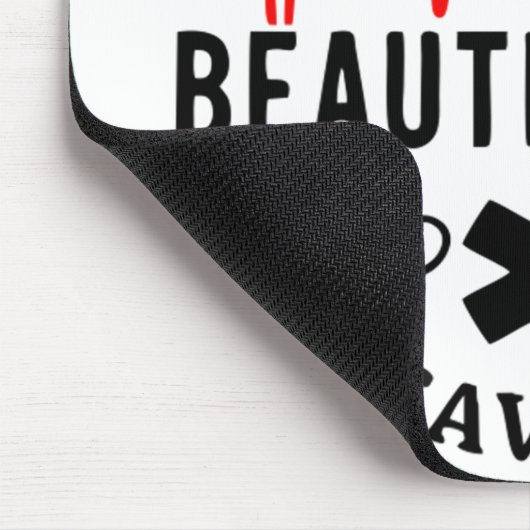 Het is een prachtige dag om levens te redden muismat (Hoek)