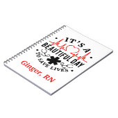 Het is een prachtige dag om levens te redden notitieboek (Linkerzijde)