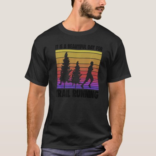 Het is een prachtige dag voor het spoor dat Athele T-shirt (Voorkant)