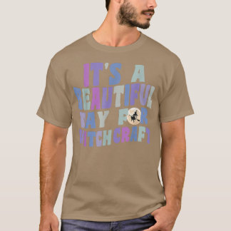 Het is een prachtige dag voor Witchcraft Retro Wit T-shirt