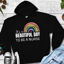 Het is een prachtige dag, zuster Rainbow Black Hoo Hoodie