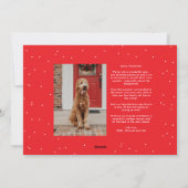 Het is een prachtige eenvoudige kerstfoto feestdagenkaart (Achterkant)