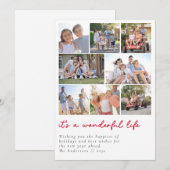 Het is een prachtige foto Collage Feestdagenkaart (Voorkant / Achterkant)