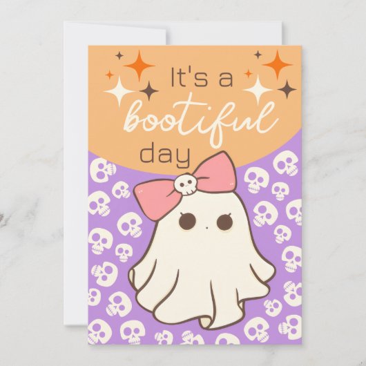 Het is een prachtige Halloween-dag Feestdagenkaart (Voorkant)