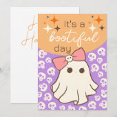 Het is een prachtige Halloween-dag Feestdagenkaart (Voorkant / Achterkant)