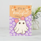 Het is een prachtige Halloween-dag Feestdagenkaart (Staand voorkant)