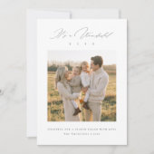 Het is een prachtige kerstfoto van het leven feestdagenkaart (Voorkant)