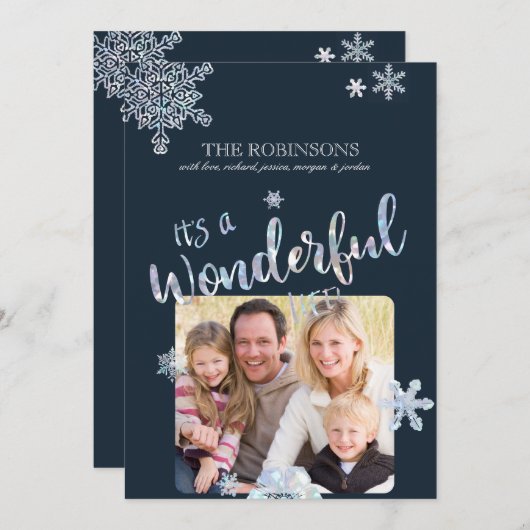 Het is een prachtige kerstkaart (Voorkant / Achterkant)