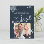 Het is een prachtige kerstkaart (Staand voorkant)